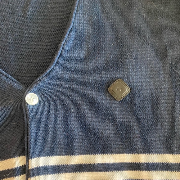 Blue and White Striped Cardigan - Picture 5 of 5